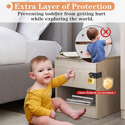 Miniatura 6 de Pestillo de bloqueo de cerrojo de 90 grados, ángulo recto, seguro para privacidad personal, cerrojo de seguridad de acero inoxidable 304 para cajón