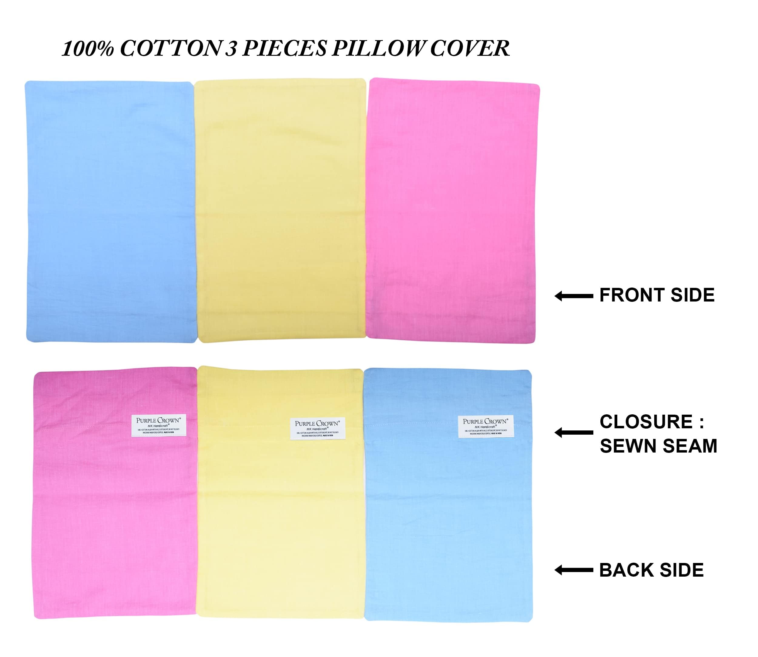 MK HANDICRAFT Mustard Seeds Pillow and Cover Set for New Born Babies (Children: L, Pink) 2