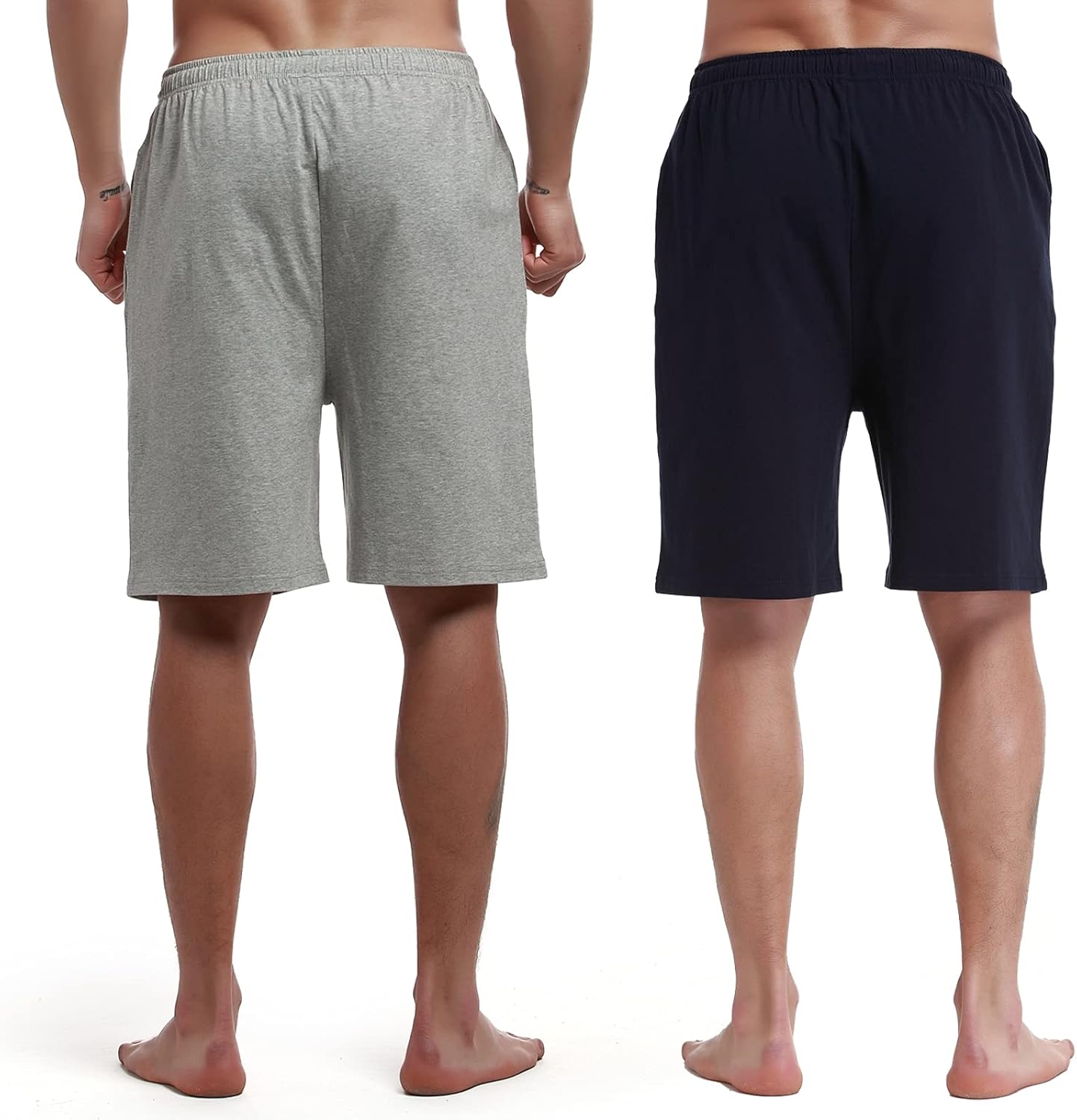 HomyComy Men'S Pajama Shorts Cotton Sleepwear Pants Elastic Waistband Lounge Shorts with Pockets - Image 7