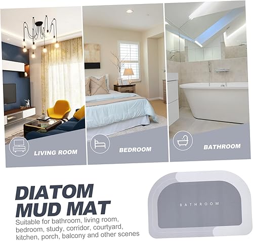Miniatura 2 de Tapete absorbente antideslizante para baño y cocina, alfombra suave de secado rápido, diseño compacto para entrada y ducha y lavable