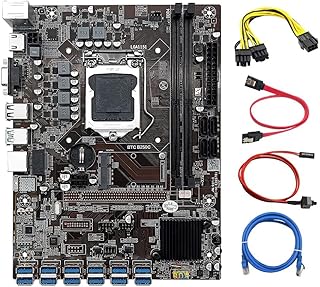 B250C 12 Scheda GPU Mining Scheda Madre+ Interruttore+ SATA+ di Alimentazione+ di Rete RJ45 12XUSB3.0 LGA1151 DDR4 MSATA
