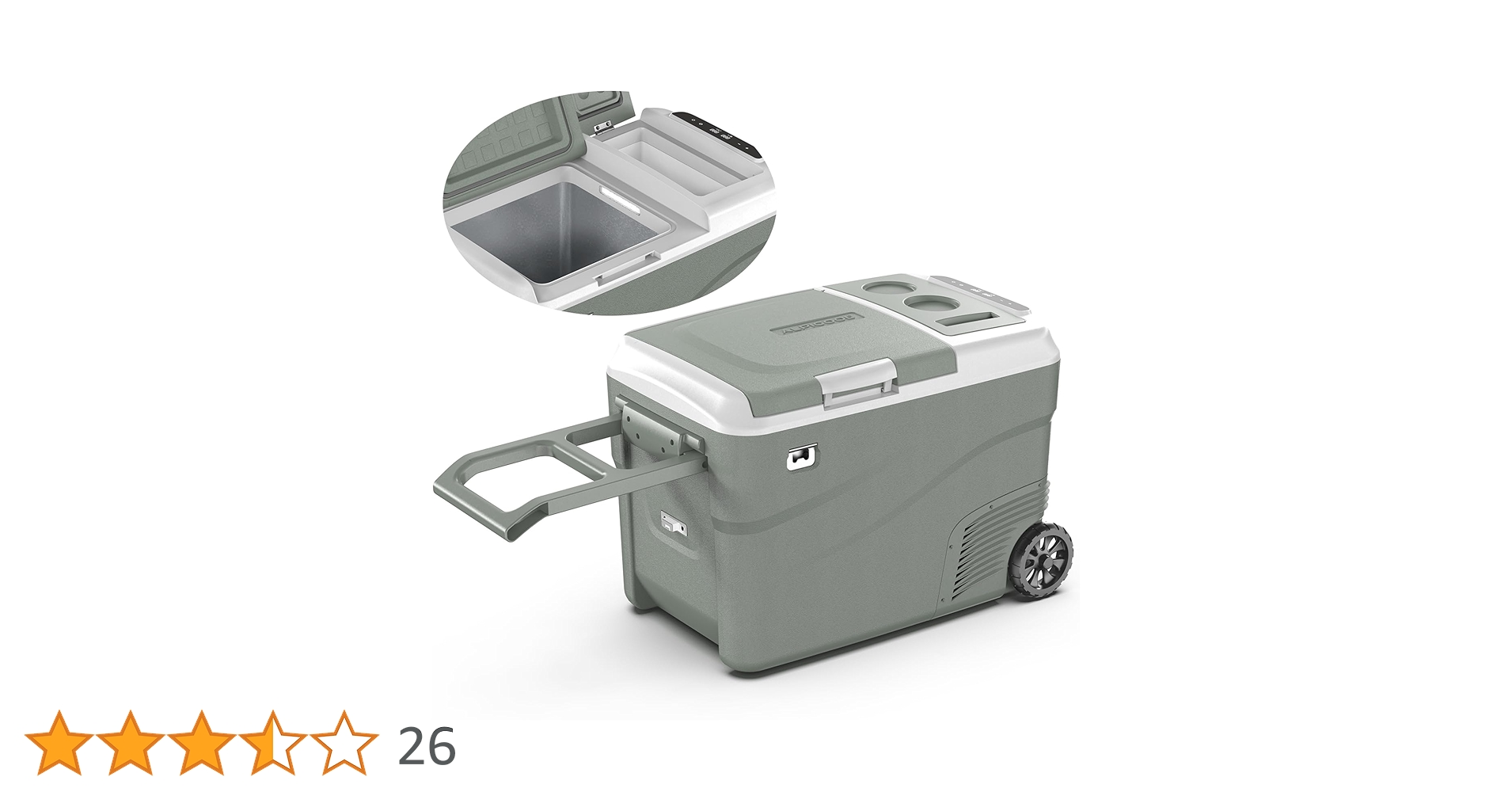 Amazon.co.jp: Alpicool 車載冷蔵庫 38L 2室 ポータブル冷蔵庫 2