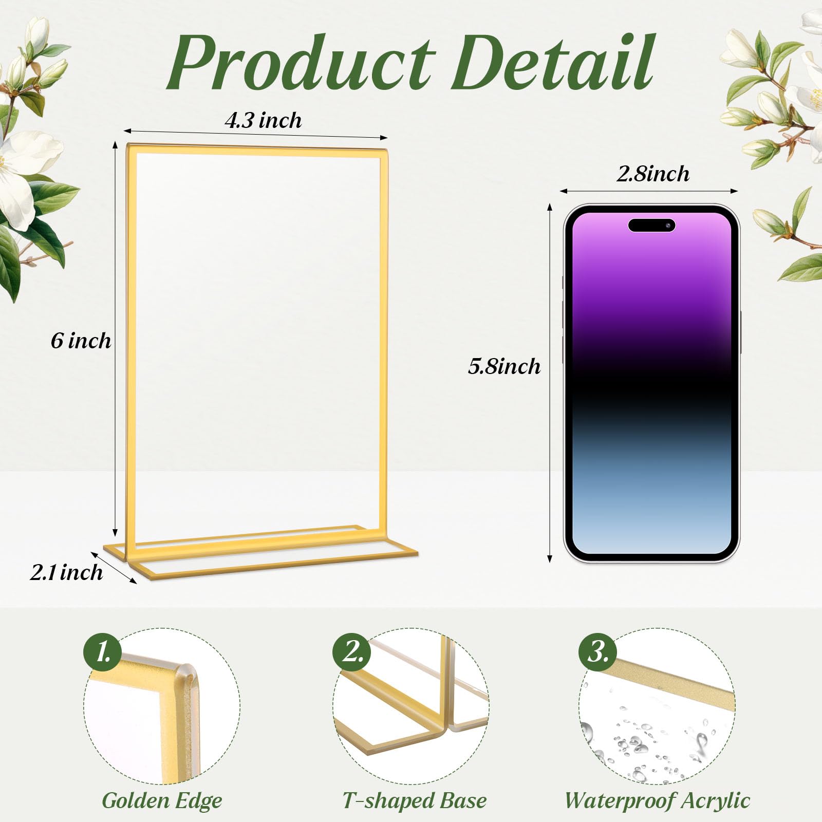 Acryl-Schilderhalter, doppelseitig, transparent, für Hochzeitstischnummern, Menü-Displays, Foto- und Kunstvitrine für Restaurant, Büro, Veranstaltungen, 30 Stück