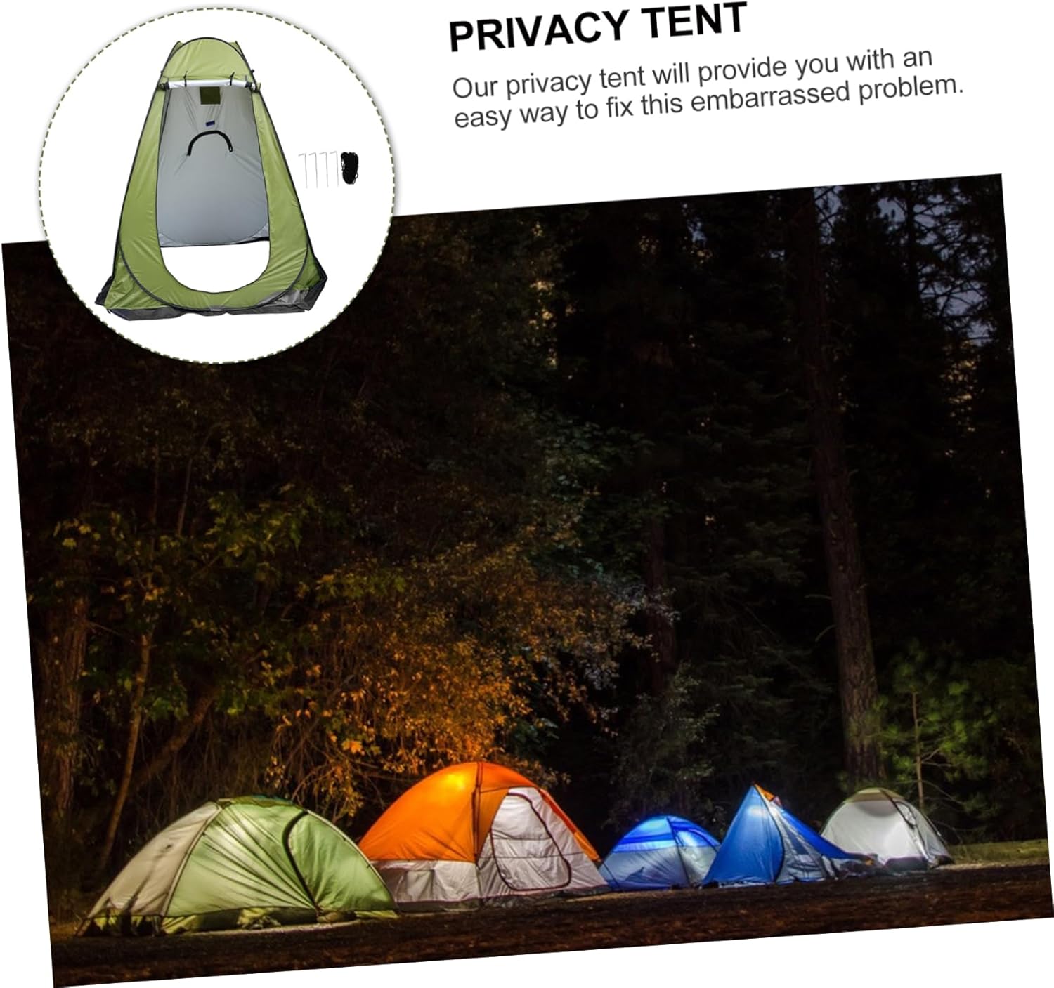 Large Pop-up Privacy Tent Outdoor Camping Fishing Shower Tent Portable Changing Windows