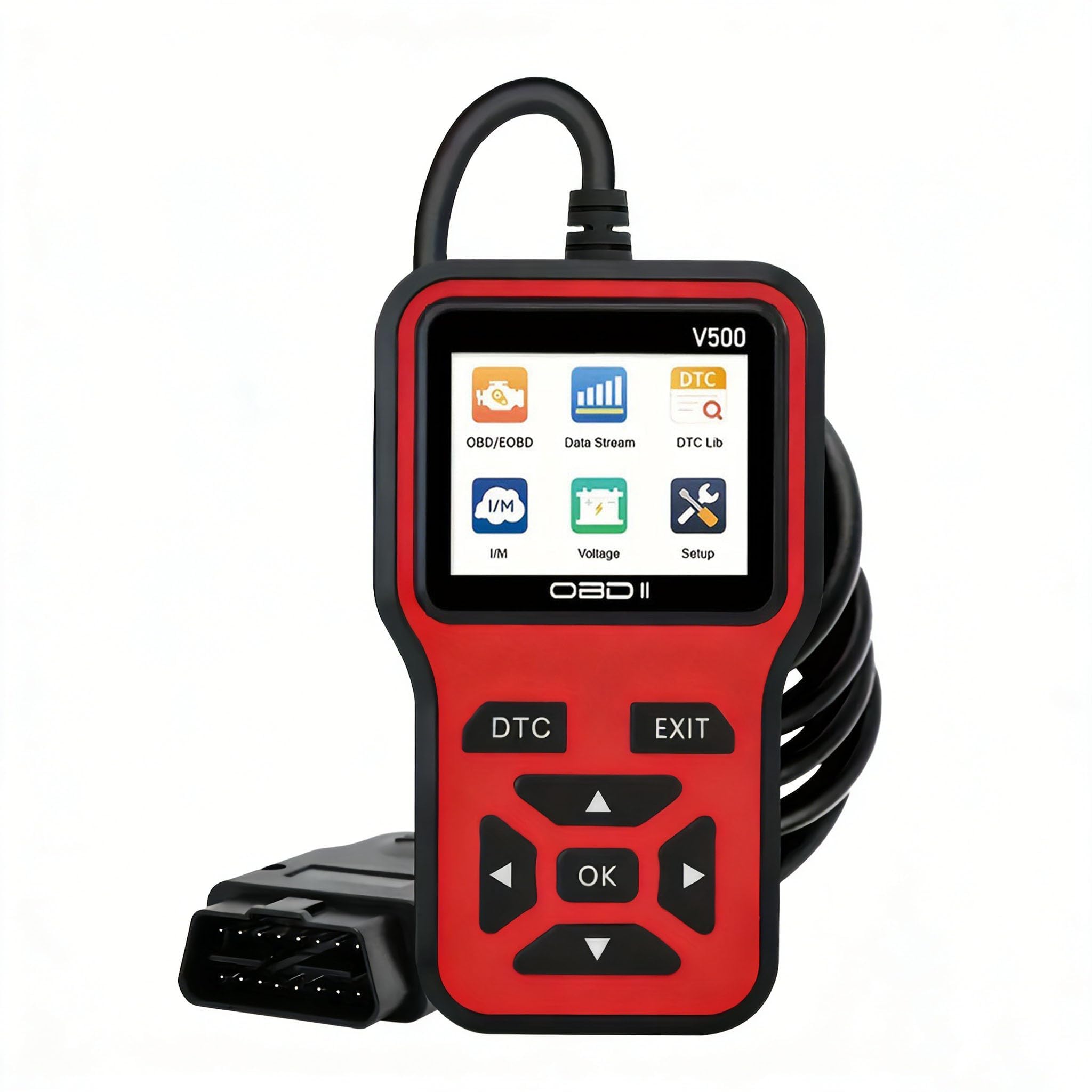 V500 Scanner OBD2 Strumento di Diagnostica per Piaggio Porter Auto Lettore Codici Errore Motore, Scansione EOBD con Dati in Tempo Reale
