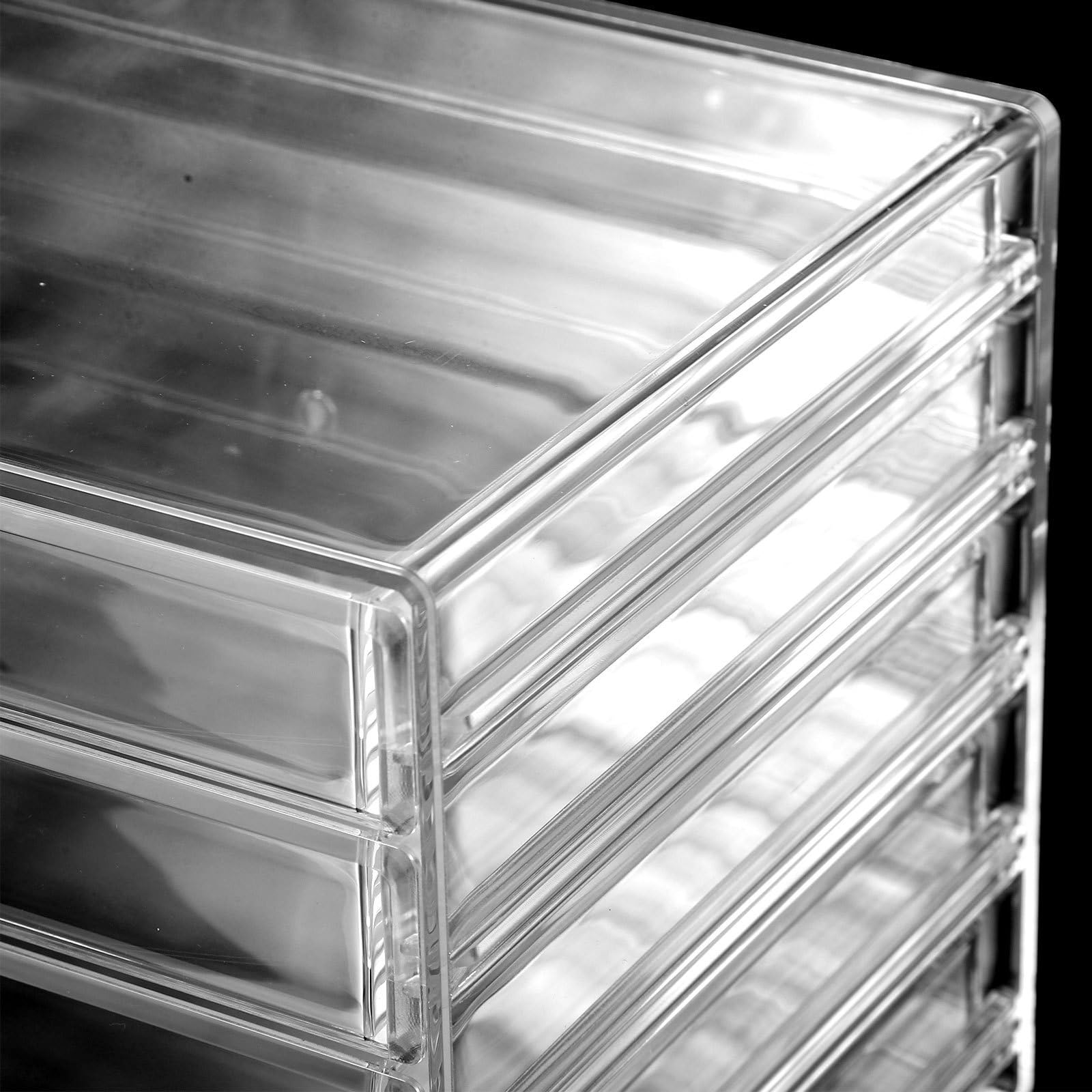 Organizador para Acrílico Transparente de Cinco Cajones Escritorio