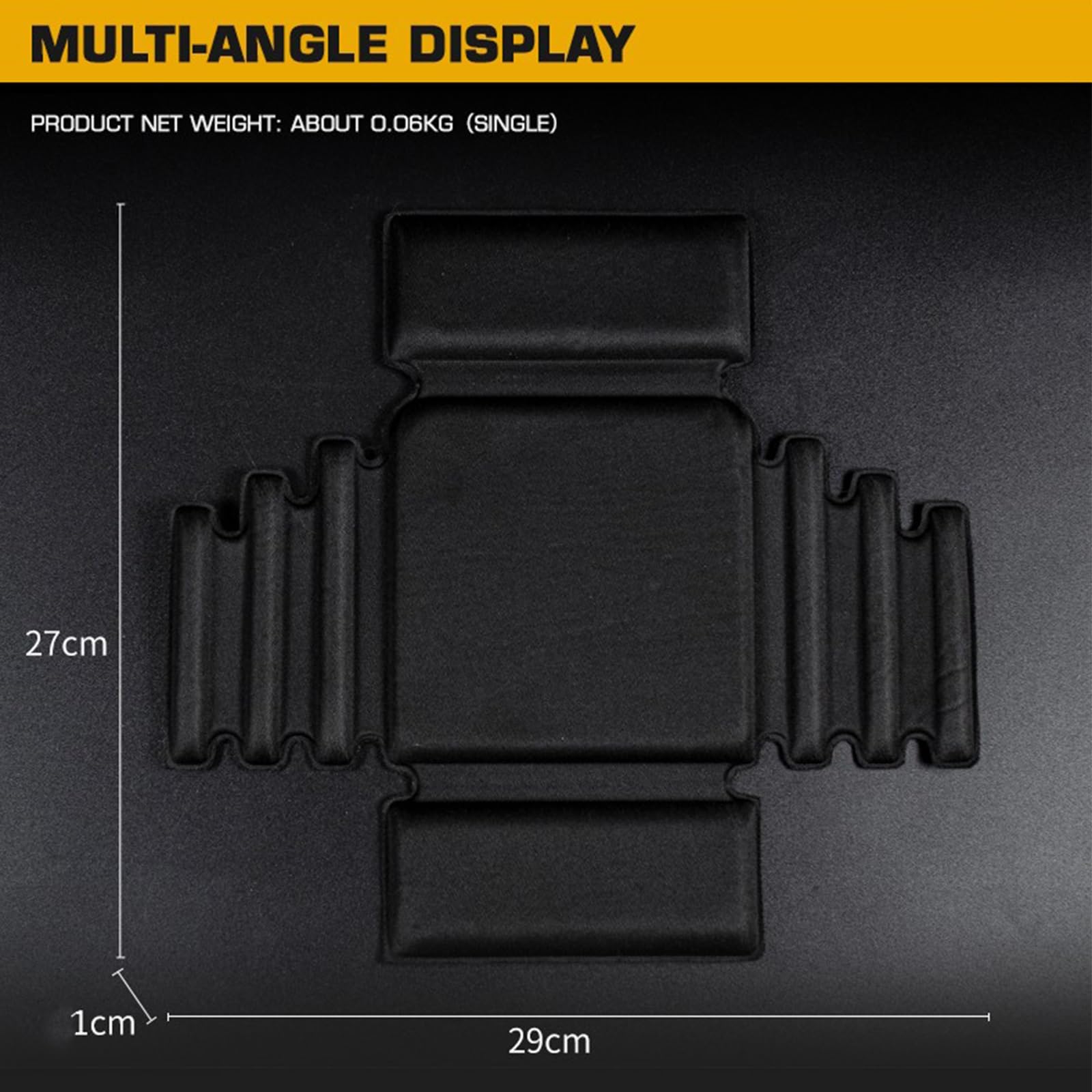 Taktyczne etui MOLLE 6 x 6 GP, 2-pak, odporne na wstrząsy pudełko ochronne z wyściełanymi wkładkami piankowymi, przechowywanie sprzętu Airsoft EDC do polowania na zewnątrz, Bcp, Jeden rozmiar