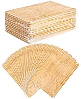 Patelai 12 Pack Bamboo Cutting Boards 12x8 Inch - Bulk Plain Chopping Boards for Kitchen, Crafts, DIY Engraving & Gifts