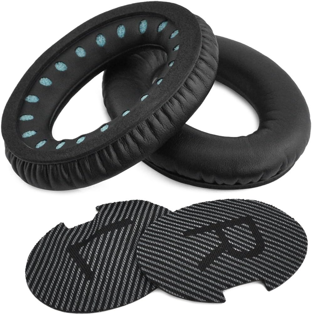 Geekria Replacement Earpads and Headband for Bose QuietComfort 35 ii, QC35 II Gaming, QC35 Headphones, Headset Cushion Repair Parts (Black)