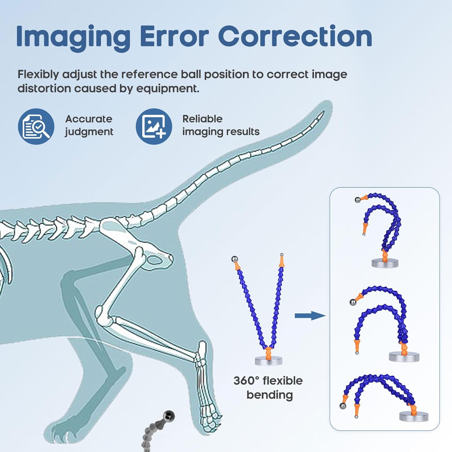 Reference Ball with Weighted Base for Precise Measurement, Essential Tool for Cats and Dogs, Diameter 10mm 20mm HXRRB-01