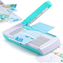 Small Paper Cutter for 7 inch Cut Length, Portable& Mini Paper Cutter with 7 Sheets Capacity, Built-in Storage Space, Small Guillotine Paper Cutter for Cutting Coupon Craft Card and Photo