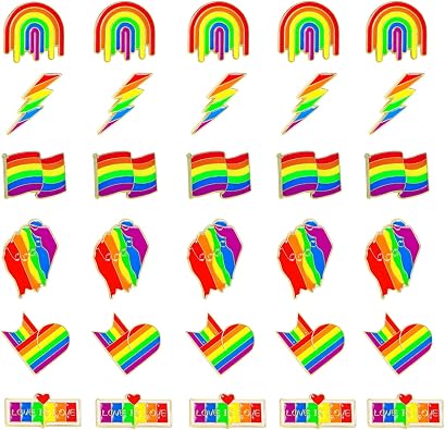TANG SONG 30PCS Rainbow Pride Pins