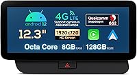 Vista 1 de XTRONS Pantalla táctil IPS de 12.3 pulgadas para Audi Q5 Concierto/Symphony Radio System, Android 12 Car Stereo Radio GPS Navegación GPS - Qualcomm