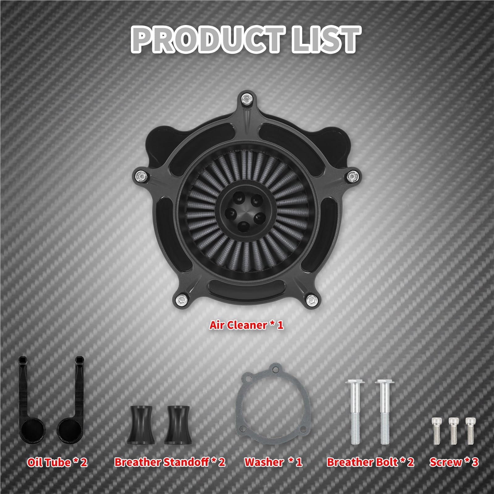 Pianka Filtr Powietrza Pasuje do Harley Touring FLHT FLHX Sportster XL Dyna Softail FLHC Filtr powietrza motocyklowy Szary element czyszczący zestaw dolotowy(Gray Air Filter B)