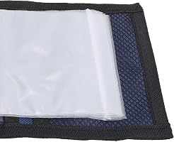 Borsa da pesca multiuso, borsa pieghevole per attrezzatura da pesca con cinturino regolabile, custodia di grande capacità per canne, mulinelli e esche, organizer leggero in tessuto (Nera