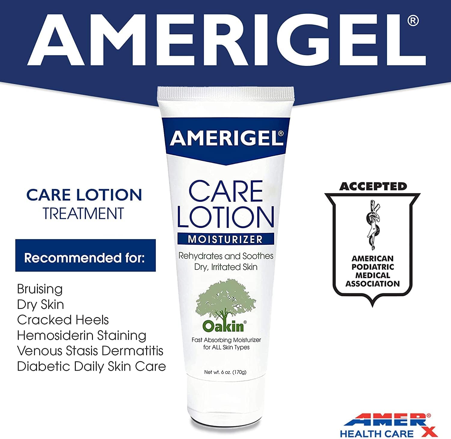 AMERIGEL - Bundle of 1oz Hydrogel Wound Dressing and 6oz Care Lotion