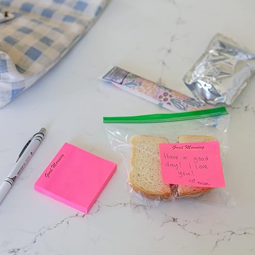 Miniatura 4 de 800 notas adhesivas preetiquetadas de 3 x 3 pulgadas hojas adhesivas con 100 hojas por bloc de notas adhesivas para publicación adhesiva paquete de