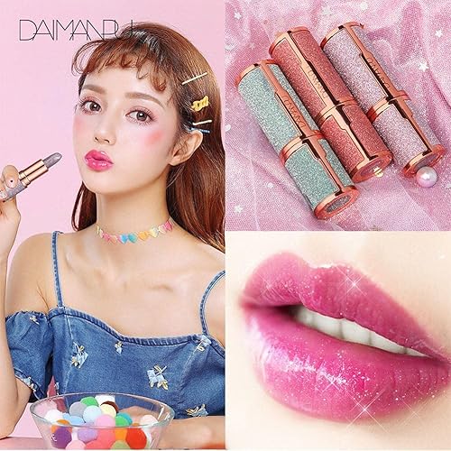 Miniatura 4 de Brillo Estrella Lápiz Labial Maquillaje Lápiz Labial Nutritivo Hidratante Maquillaje Larga Duración Impermeable Brillante Lápiz Labial Cosmético R9o5