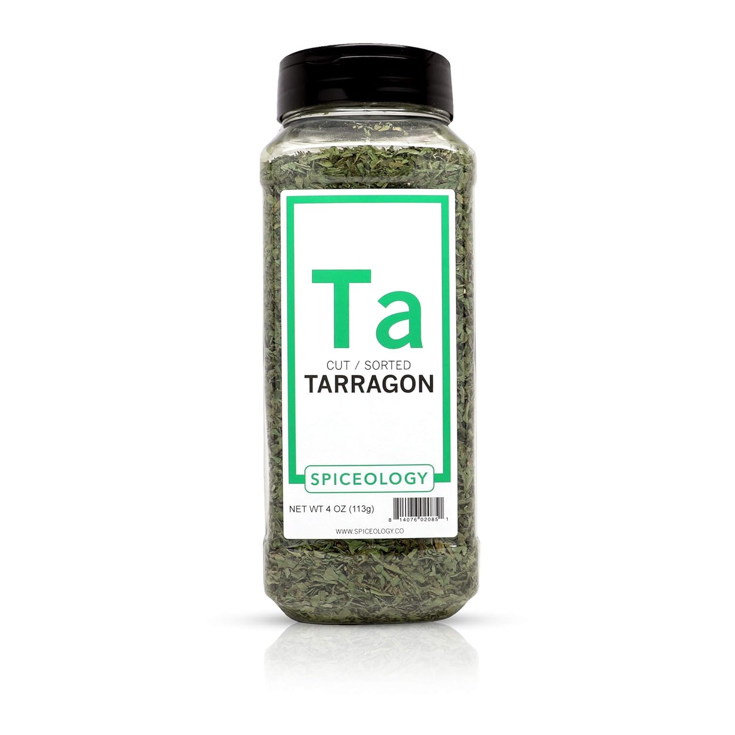 Tarragon Leaves, Dried - Spiceology Cut and Sorted Tarragon - 4 ounces