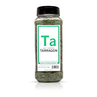 Tarragon Leaves, Dried - Spiceology Cut and Sorted Tarragon - 4 ounces