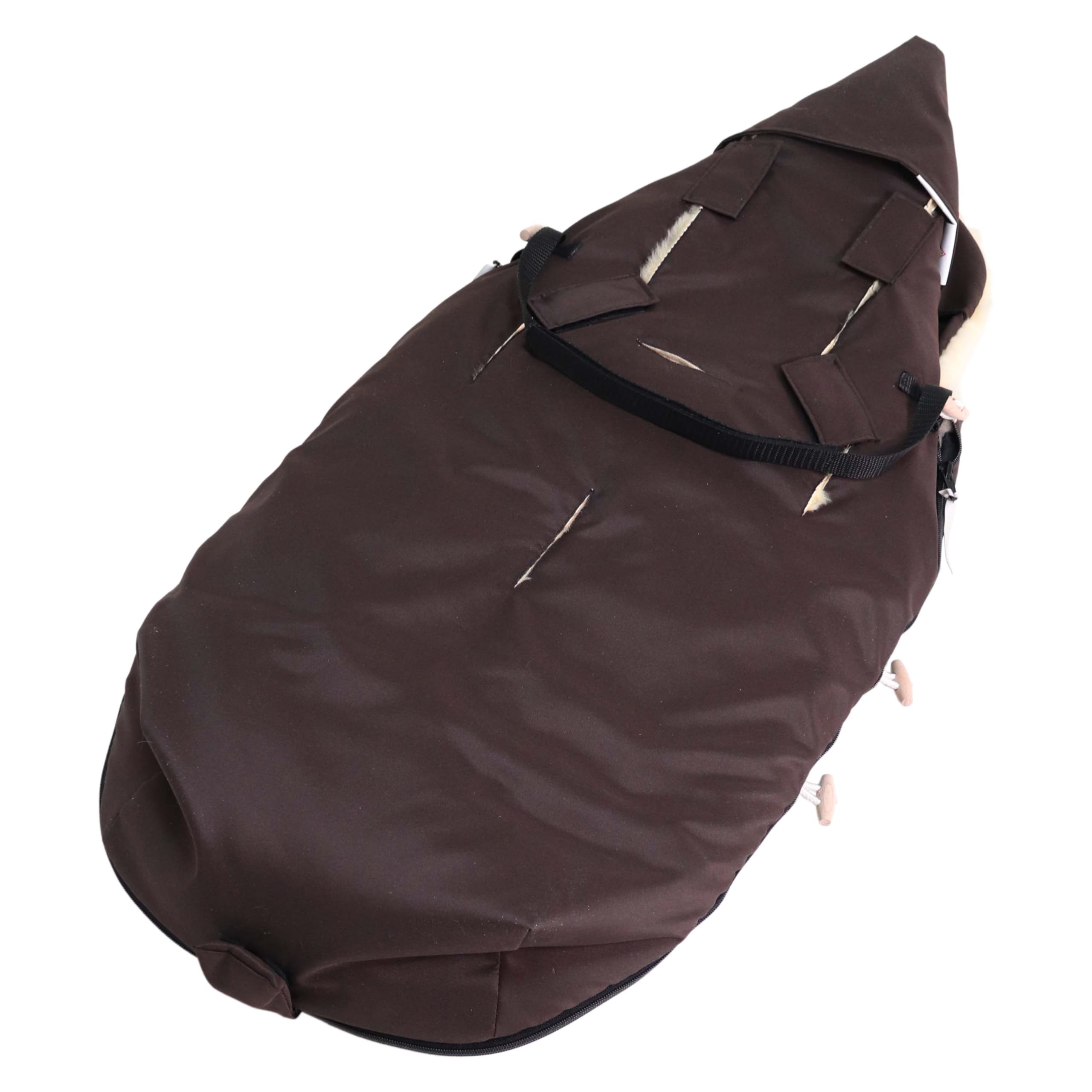 Kaiser 6540835 Allex, Lammfell Kinderwagen Fußsack, marrone