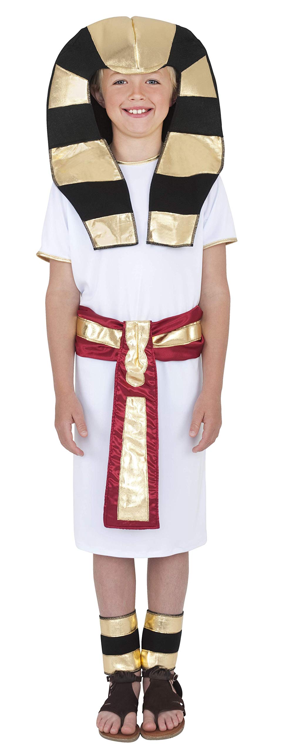 SmiffysChildren's Egyptian Boy Costume, Robe, Belt, Headpiece & Anklets