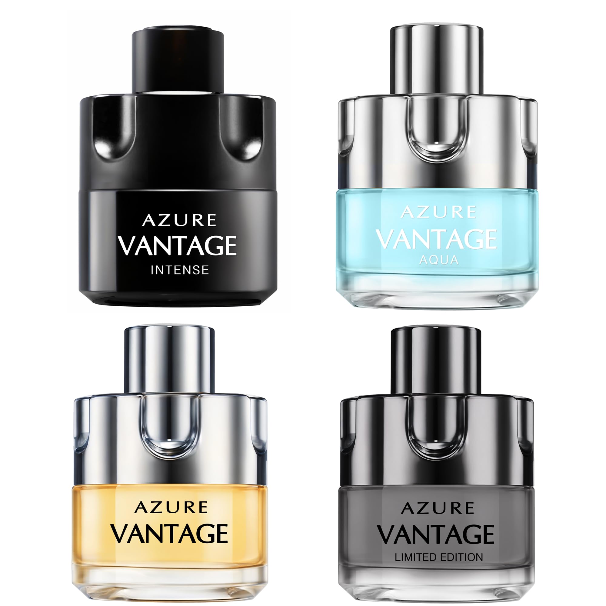 Amazon.com : A CENTER Men's Cologne Gift Set 4 Pack Azure Vantage
