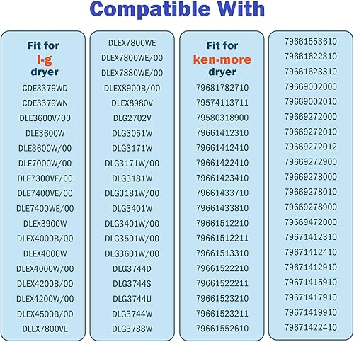 Miniatura 4 de WPW10314173 - Rodillo de soporte para tambor de secadora con tres anillos compatible con secadora de piscina giratoria sustituye a WPW10314173