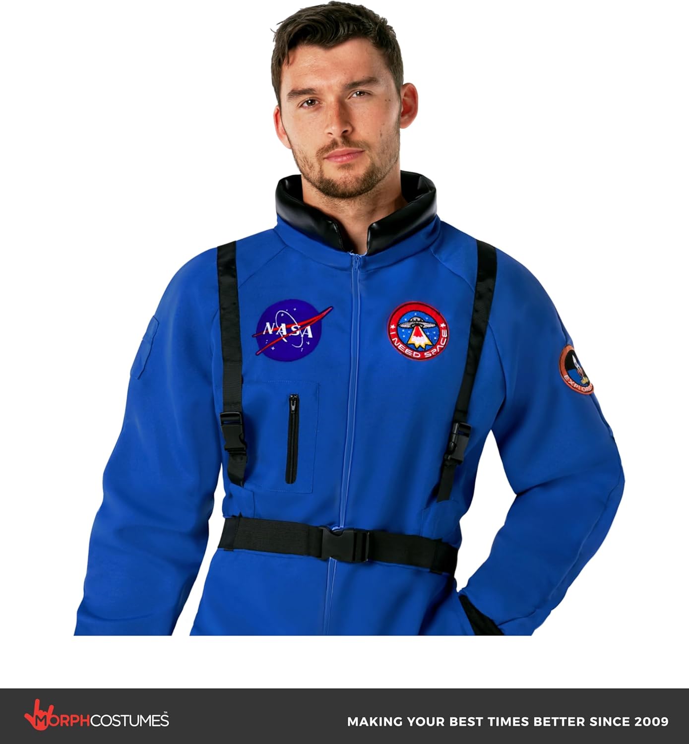 Morph Astronaut Costume Adult, Space Suit Men, Mens Halloween Costume Astronaut Suits, Nasa Costumes Adult - Image 4