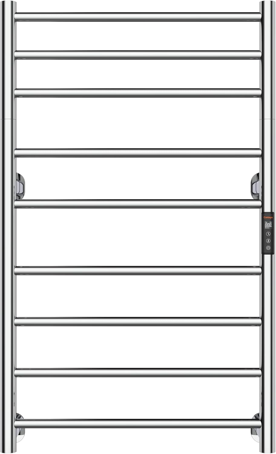 Foldable Heated Towel Rack, Smart Dual-Zone App & Voice Control Electric Towel Warmer Rack, GFCI Plug-in/Hardwired, Wall-Mounted, Drill-Free Install, Chrome, CA3-900X550-Pro-C