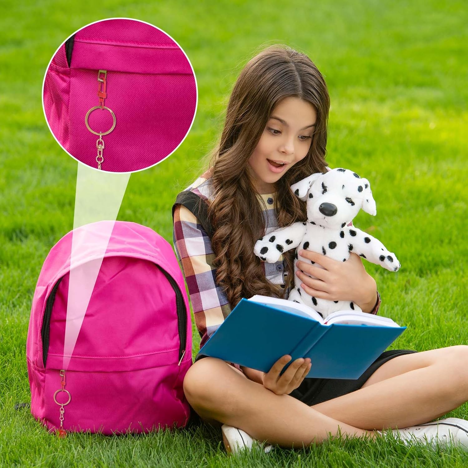 TIESOME 45 Pcs Colorful Small Metal Lobster Claw Clasps, Small Lanyard Swivel Snap Hooks DIY Accessories for Key Chains Jewelry Making Connector Bag Charms Dog Tags (15 Colors) - Image 6