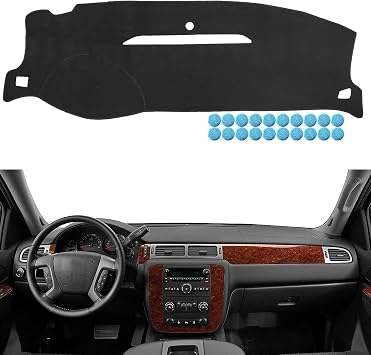 Dashboard Cover fit for Chevrolet Silverado 2007 2008 2009 2010 2011 2012 2013 2014, Dash Cover fit for Chevy Tahoe Suburban Avalanche 2014, Dashboard Mat fit for GMC Yukon Sierra