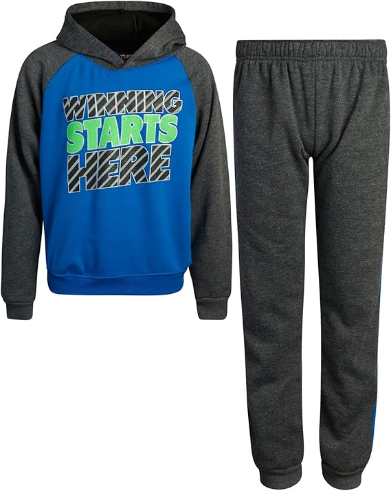 Pro Athlete Boys' 2Piece Athletic Fleece Jogger Set (Toddler and