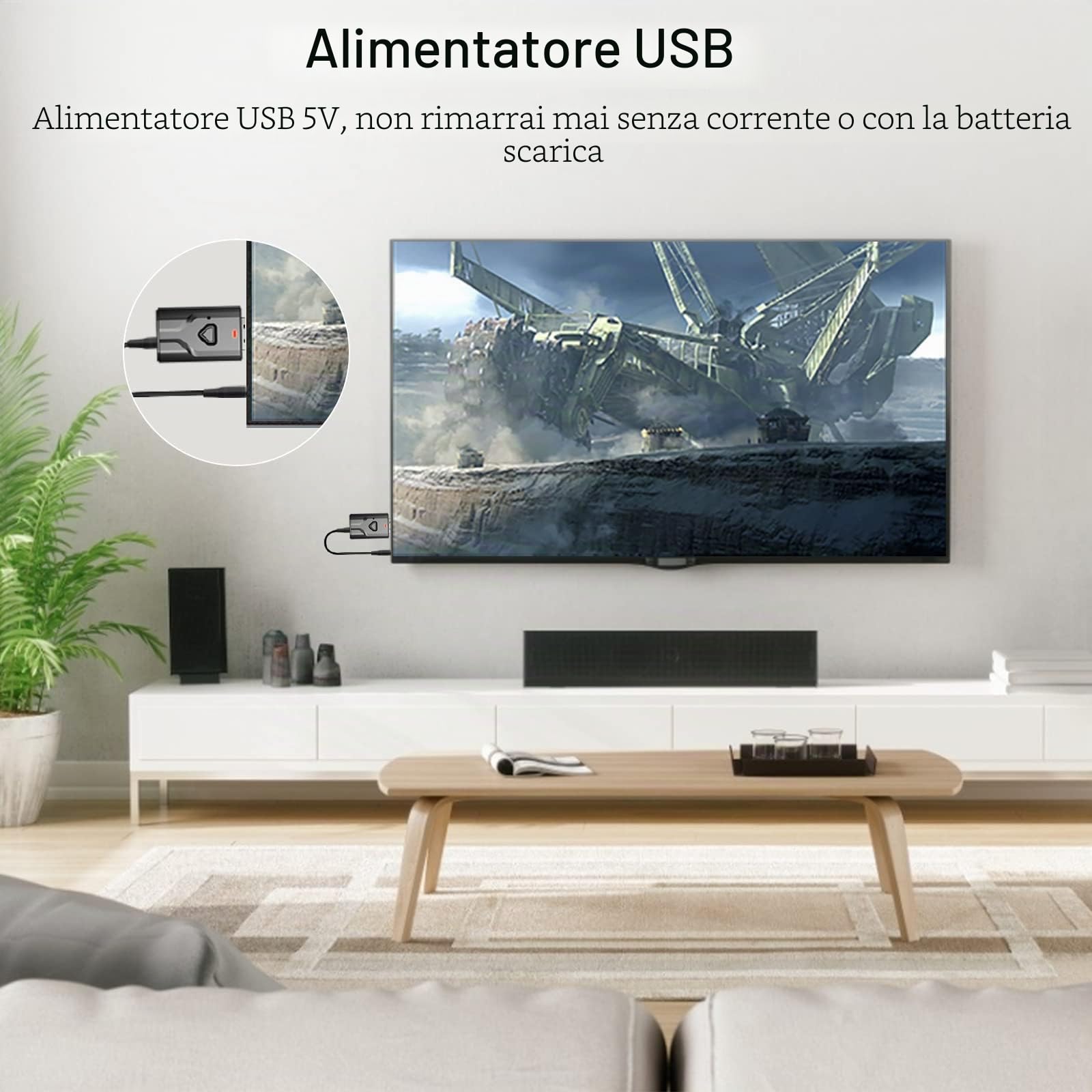 Adattatore USB Bluetooth per TV, ricevitore trasmettitore Bluetooth 2 in 1, mini Chiavetta audio portatile BT5.0 con jack 3,5mm per TV/PC/Cuffie/Altoparlanti/Auto/Stereo