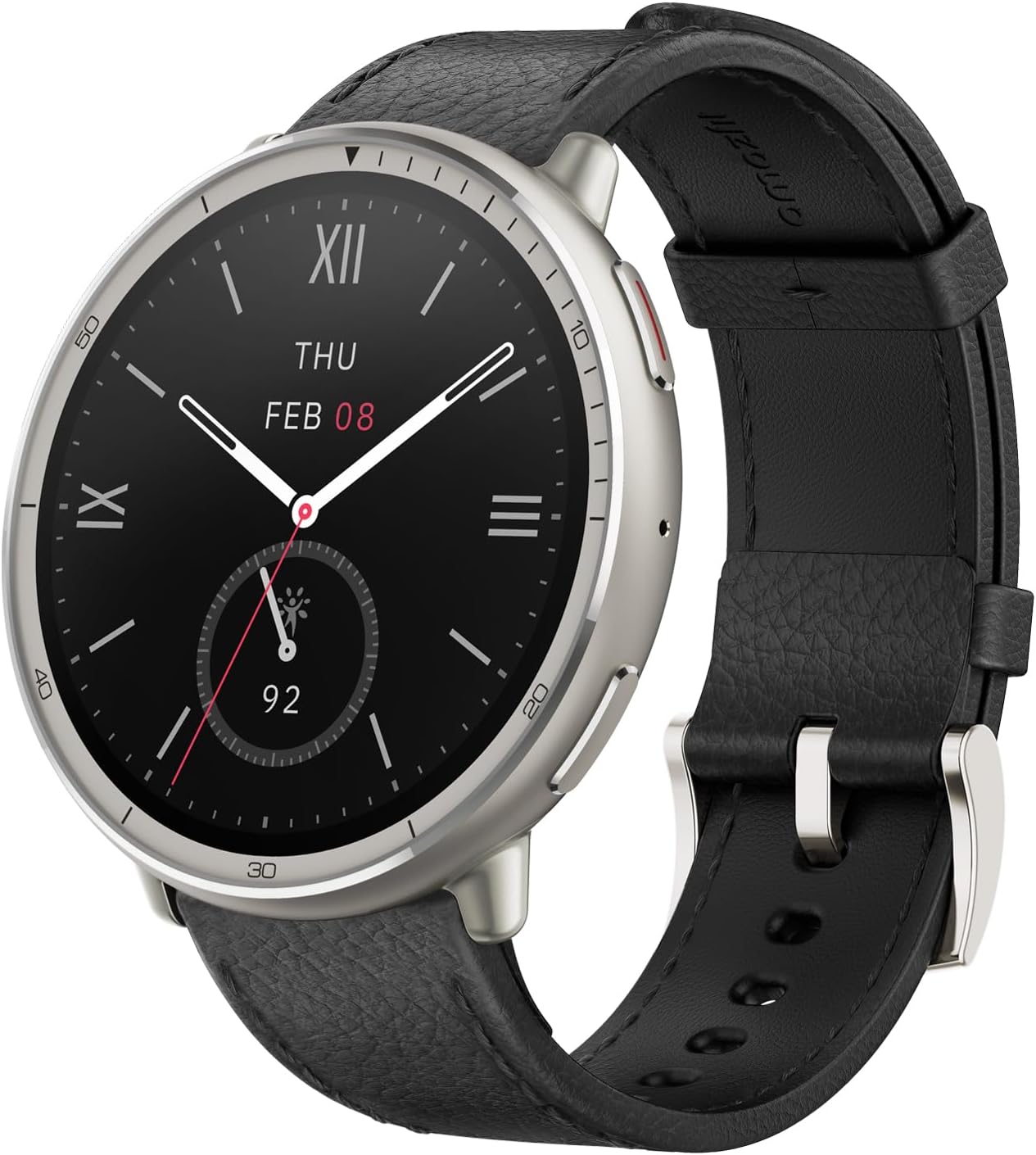Amazfit Active 2 1.7 inches (44 mm) Smart Watch, 2000 nit, High Brightness, Sapphire Crystal, Built-in GPS, Offline Map, Voice Control via AI and Sleep/Exercise Management, Heart Rate Display, Sleep