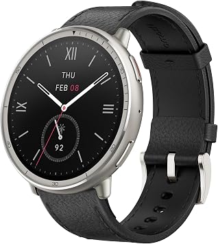 Amazfit Active 2 1.7 inches 44 mm Smart Watch, 2000 nit, High Brightness, Sapphire Crystal, Built-in GPS, Offline Map, Voice Control via AI and Sleep/Exercise Management, Heart Rate Display, Sleep