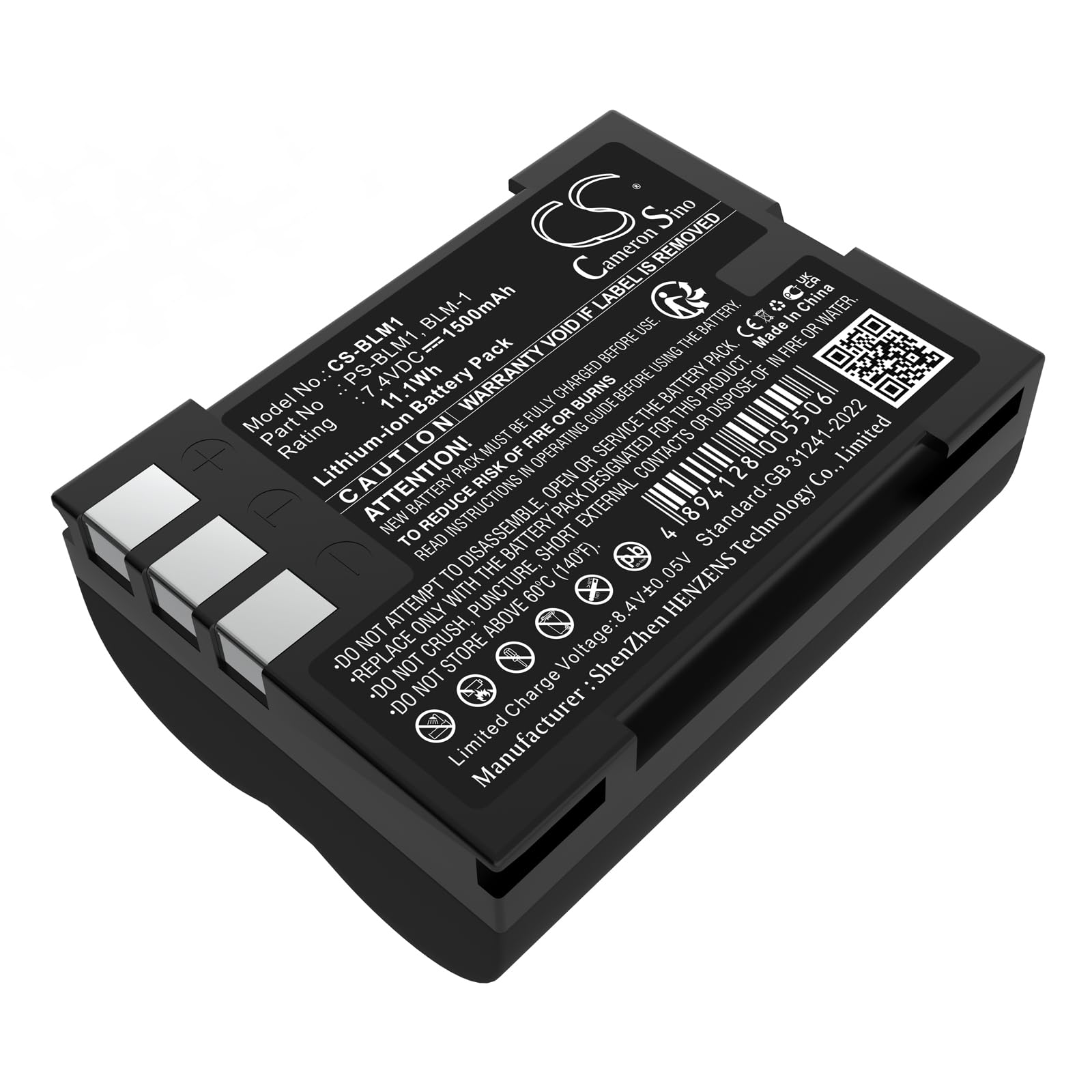 VINTRONS 7.4V Battery For OLYMPUS Evolt E-330, Evolt E-300, BLM-1, PS-BLM1, Evolt E-510