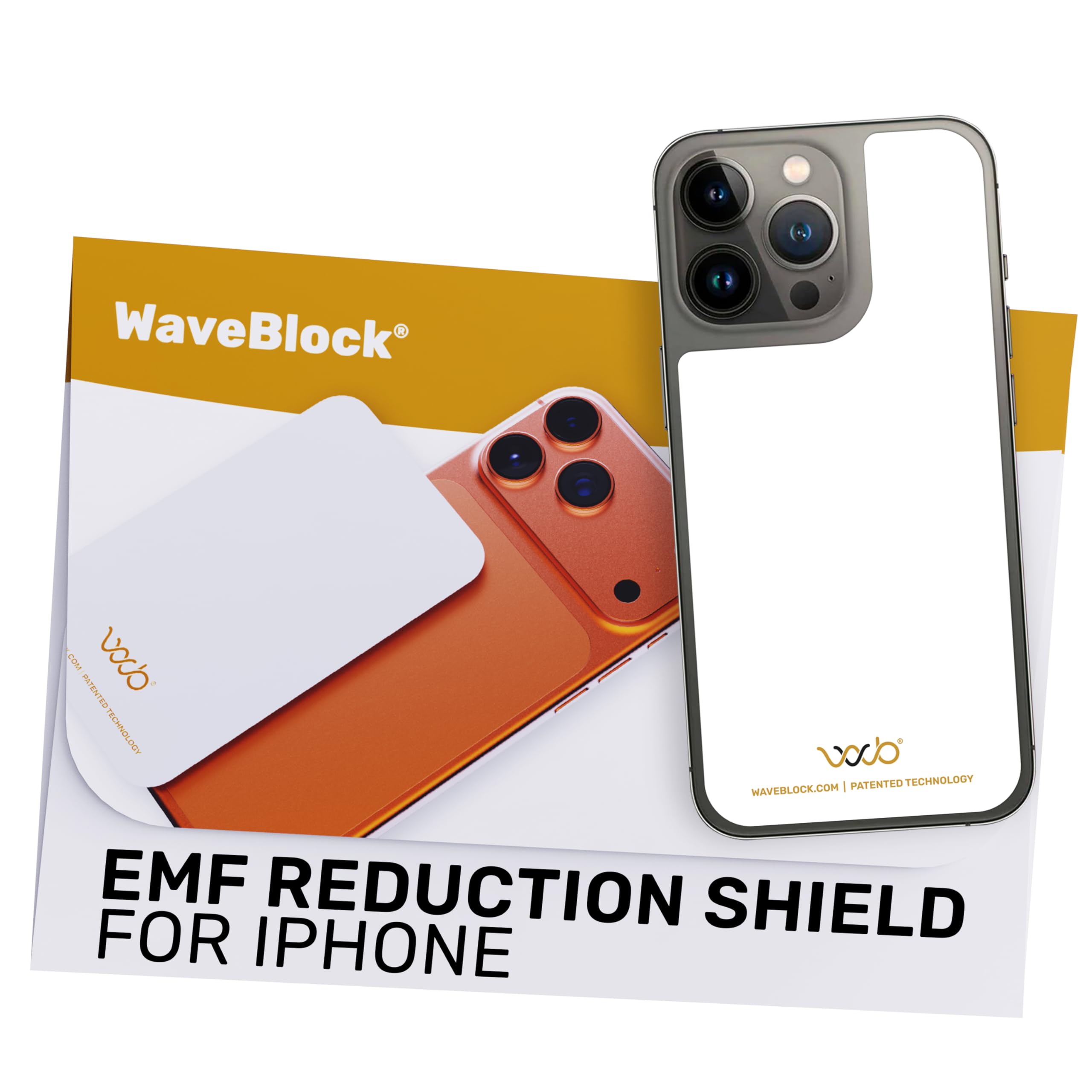 iProtect - Adesivo di protezione EMF per iPhone 13 (2021/2022), adesivo per blocco delle radiazioni EMF si adatta sotto la custodia, testato in laboratorio certificato FCC, protegge significativamente