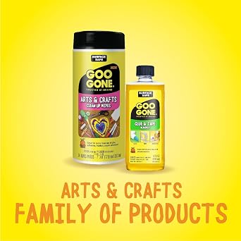 Goo Goo Glue and Tape Adhesive Remover - 4 Ounce - Removes Adhesives Stickers Crayon Glue Tape Gum Window Decals Glitter Labels