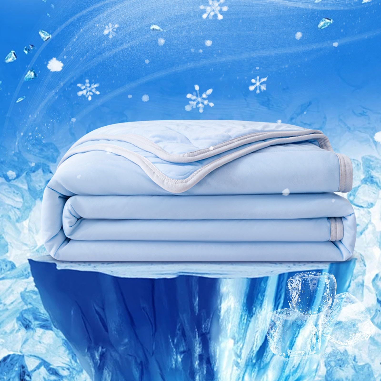 Summer Cooling Blanket for Night Sweats, Cooler Quilt for Hot Sleepers and Night Sweats,Air Conditioning Comforter, Breathable Multi-size Blankets for Bed Summer Bedding Lightweight Cooling Sheets