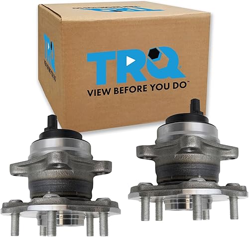 Vista 65 de TRQ Juego de Rodamientos de Rueda y Cubierta de Llanta Trasera para Conductor y Pasajero 2 Piezas Compatible con Infiniti G35 2003-2006 2007 G35