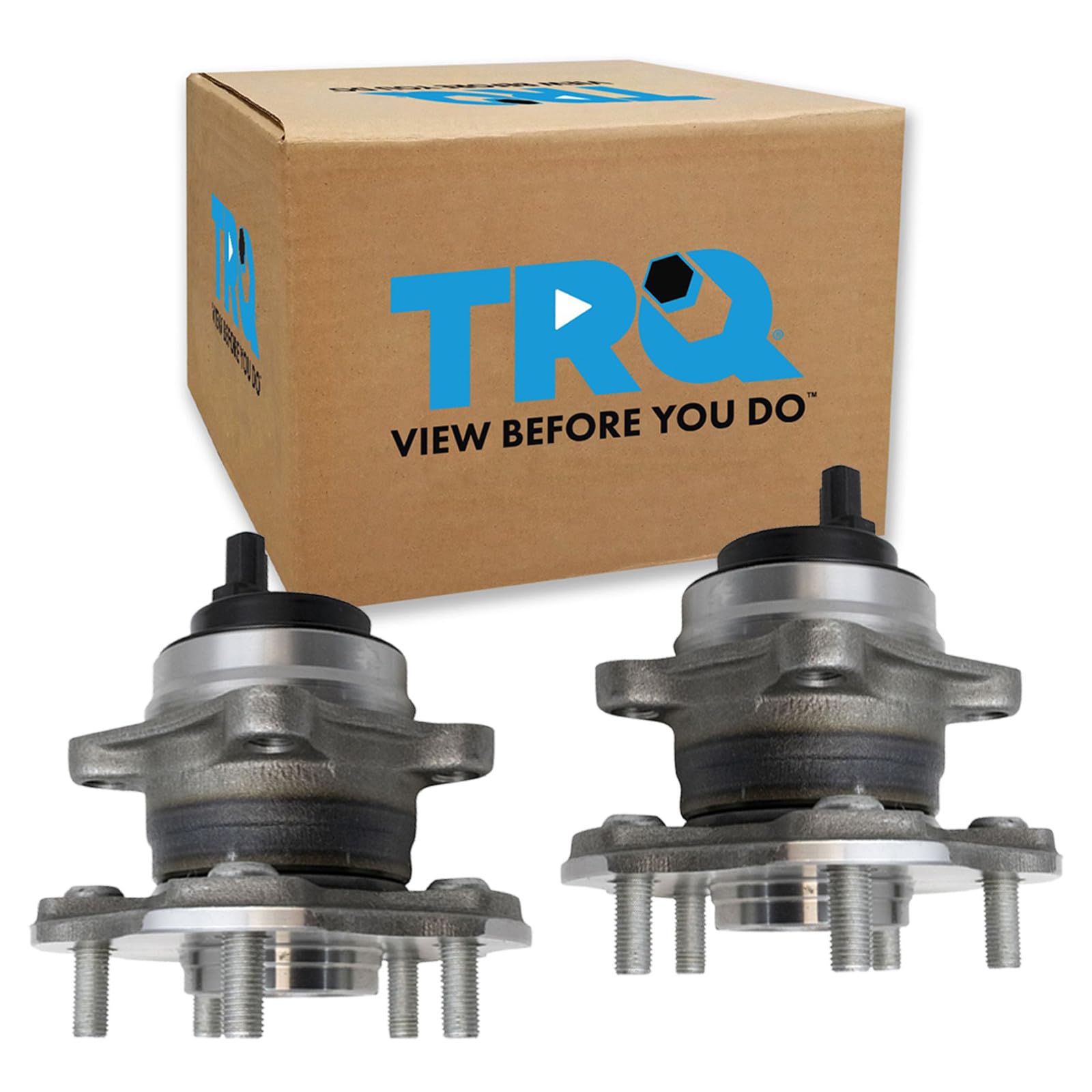 TRQ Rear Wheel Bearing and Hub Assembly Set 2 Piece