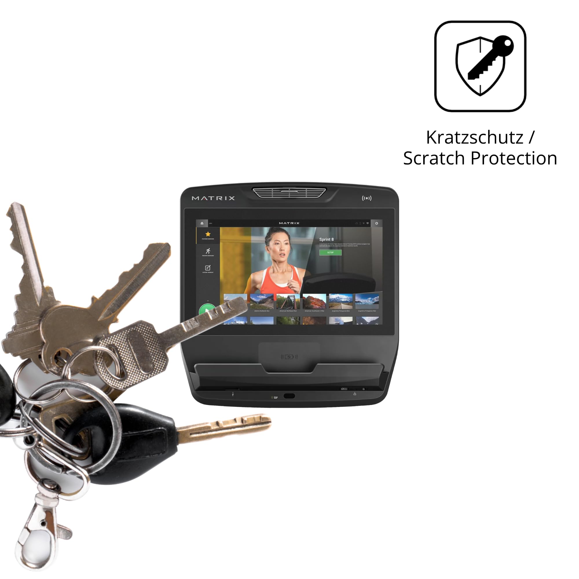 dipos 2x Pellicola Protettiva opaca per Matrix Touch XL Konsole 22 Zoll | Antiriflesso, riduce i riflessi, si adatta perfettamente, ultra sottile, antigraffio, senza bolle, anti impronte, autoadesiva