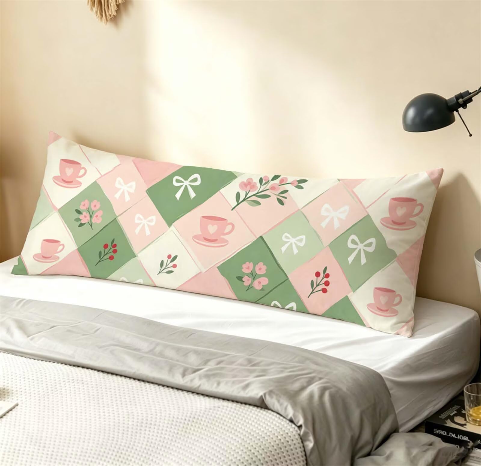 Fodera Cuscino 50 x 150 cm, Rosa-5 Velluto Copricuscini Letto, | con Invisibile Cerniera, Morbida e Traspirante, per Biancheria da Letto, Divano, chi Dorme Sul Fianco Abstract-3 j-131