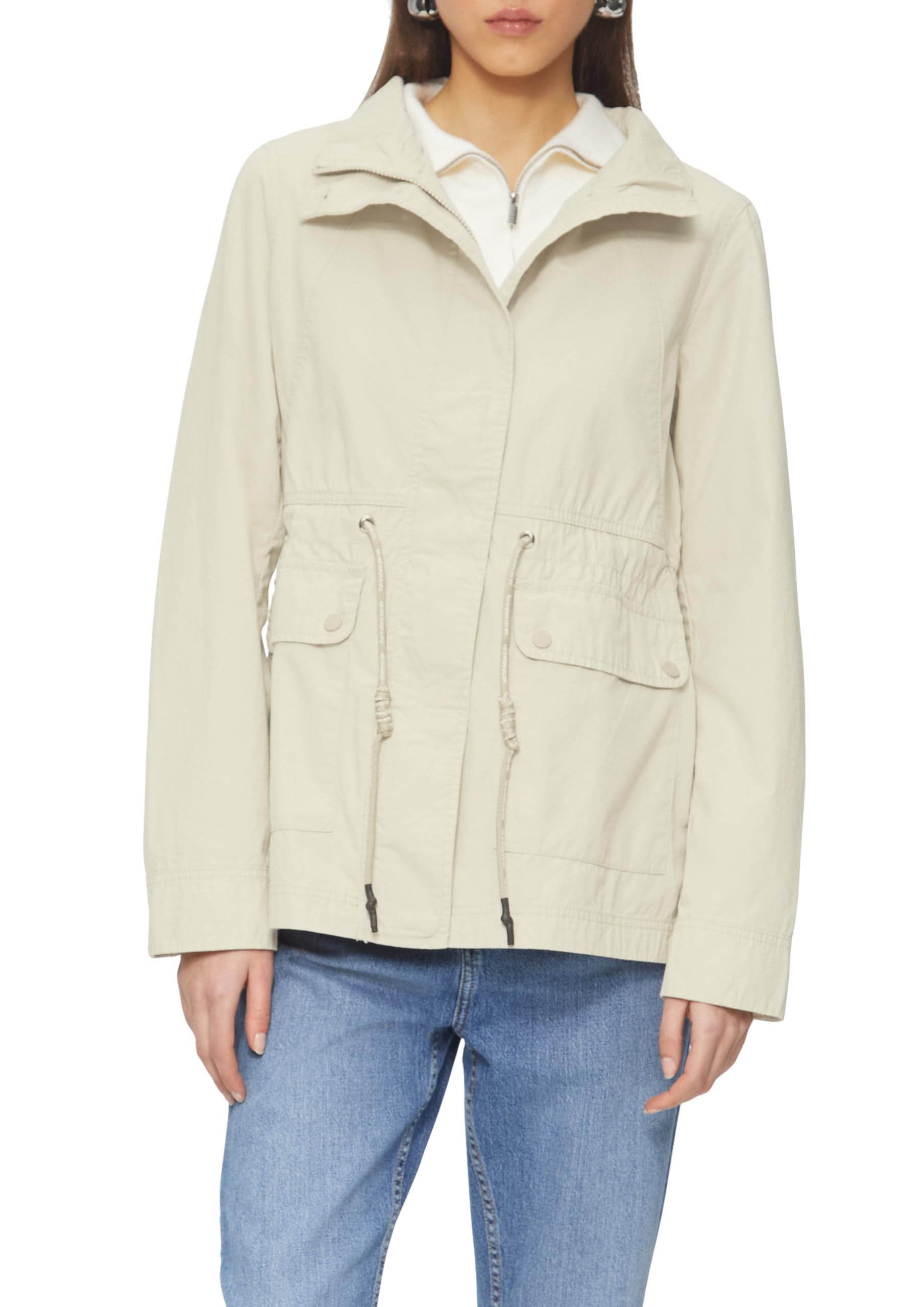 s.Oliver Damen Outdoor-Jacke – Regular Fit, Stehkragen, Tunnelzug