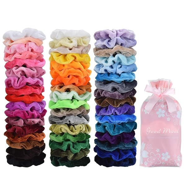 Willingood Samt-Scrunchies 50 Stück