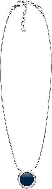Skagen Sea Glass Women's Stainless Steel Mesh Necklace with Lobster Clasp Blue
