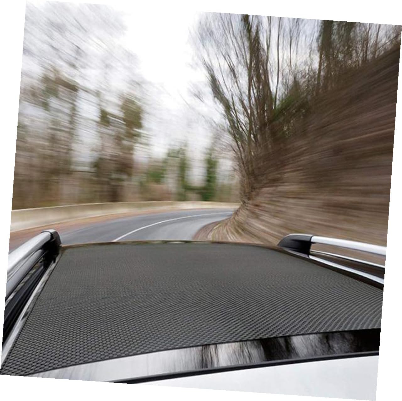 Car Roof Bag Oxford Cloth Foldable Rooftop Cargo Carrier with High Capacity Travel Storage for SUV and Cars Dustproof Sunproof Anti-Slip Mat Included