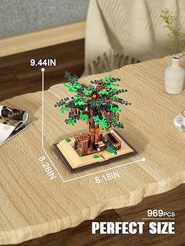 Miniatura 2 de City Series Tree House Bloques de construcción de juguetes, regalo para adultos y niños (969 piezas)