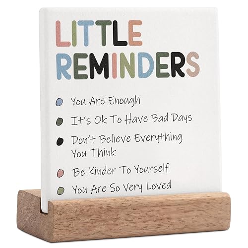 Encouragement Gifts for Women Little Reminders Desk Sign - Mental